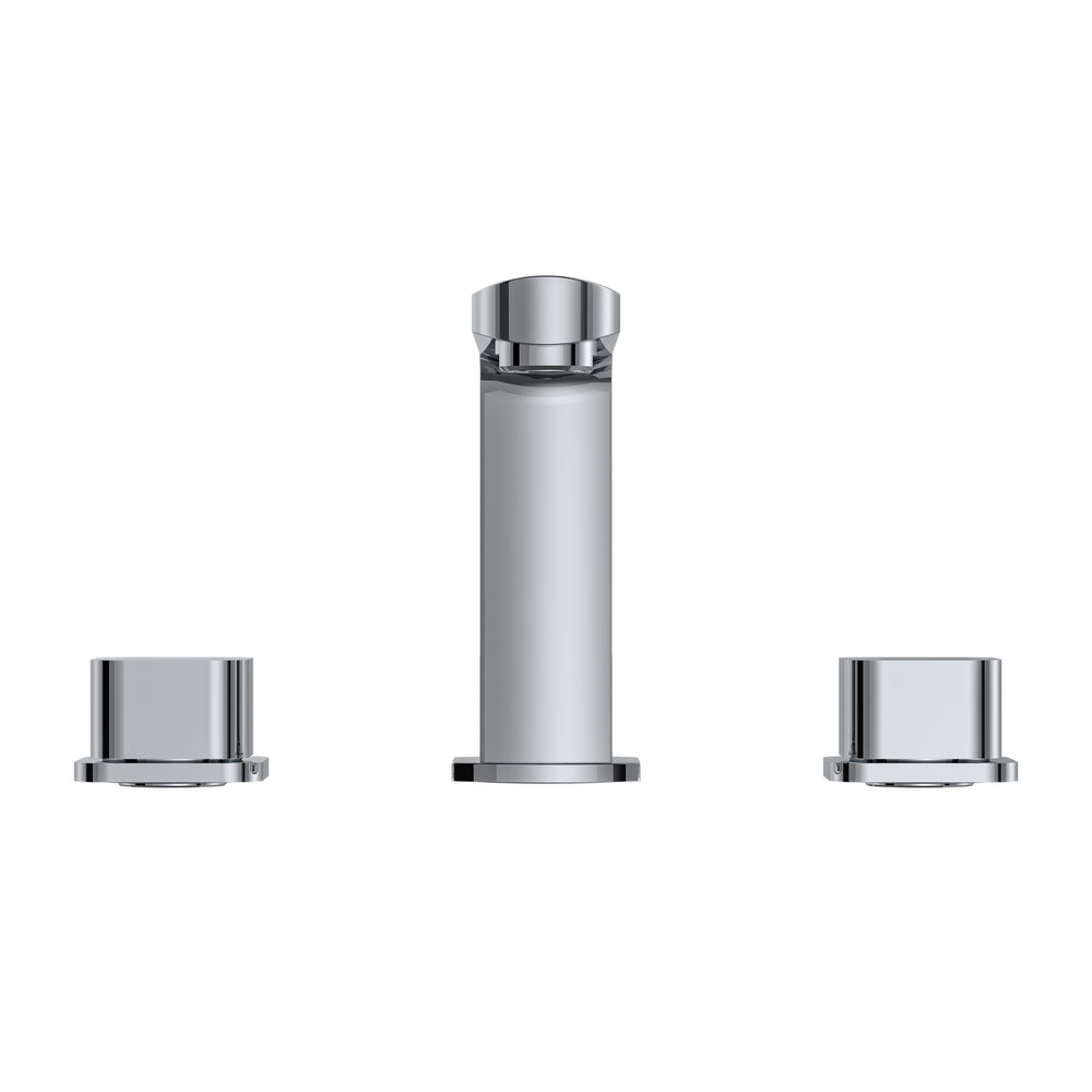BAI 0602 Two Handles Contemporary Bathroom Faucet in Polished Chrome Finish