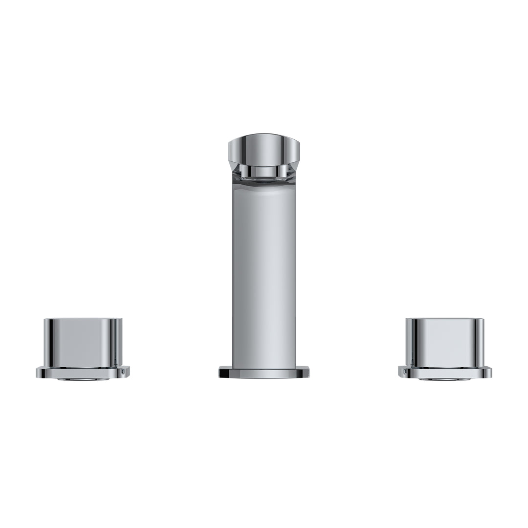 BAI 0602 Two Handles Contemporary Bathroom Faucet in Polished Chrome Finish