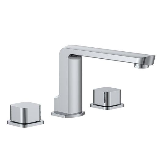 BAI 0602 Two Handles Contemporary Bathroom Faucet in Polished Chrome Finish