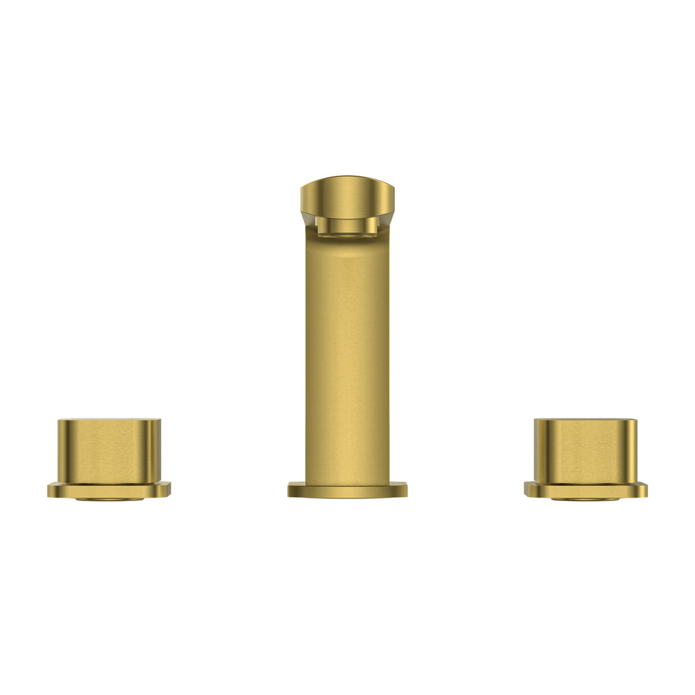BAI 0603 Two Handles Contemporary Bathroom Faucet in Brushed Gold Finish