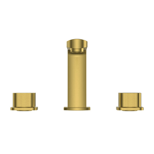 BAI 0603 Two Handles Contemporary Bathroom Faucet in Brushed Gold Finish
