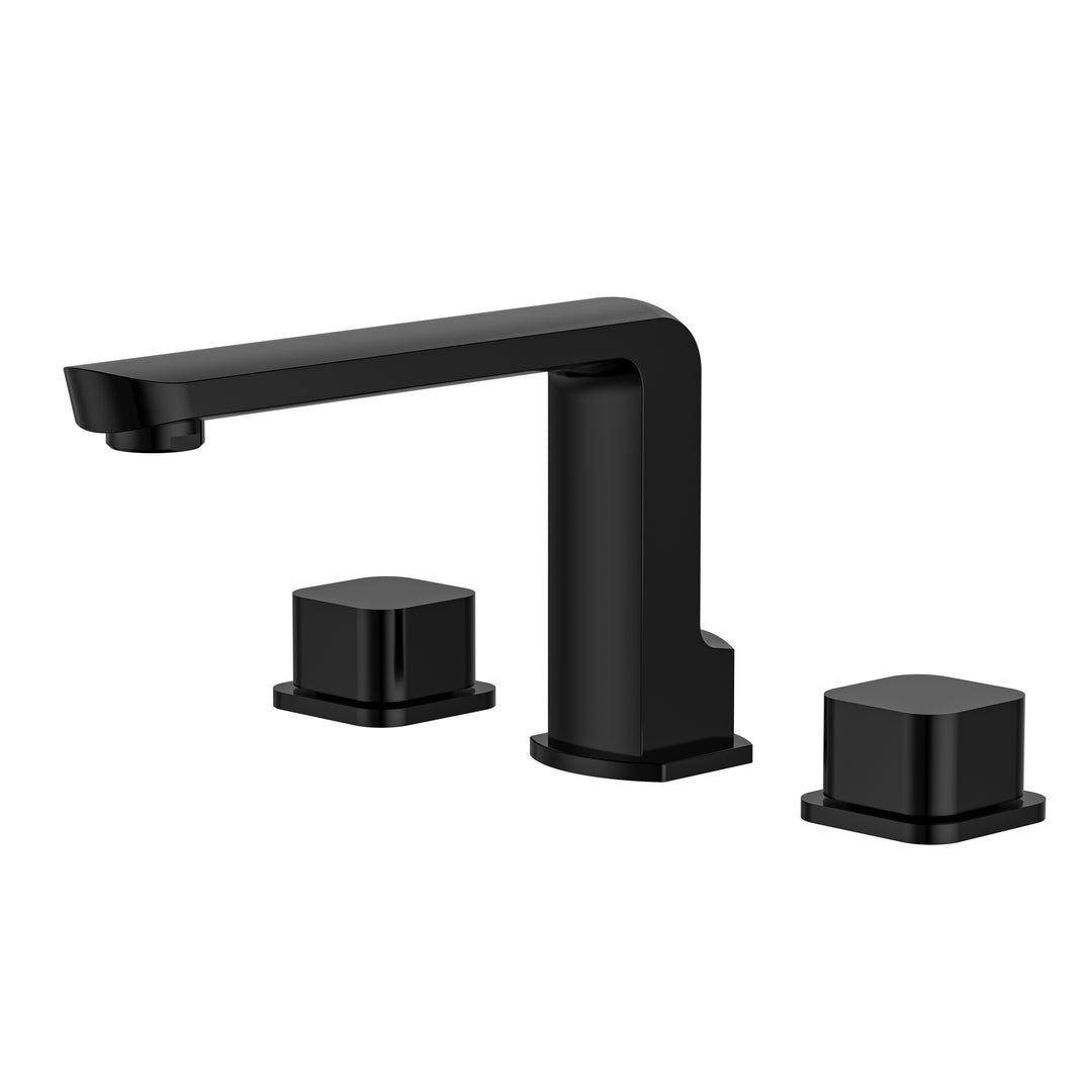 BAI 0604 Two Handles Contemporary Bathroom Faucet in Matte Black Finish