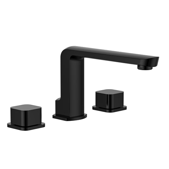 BAI 0604 Two Handles Contemporary Bathroom Faucet in Matte Black Finish