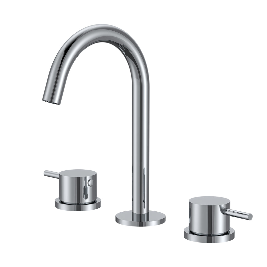 BAI 0605 Two Handles Contemporary Bathroom Faucet in Polished Chrome Finish