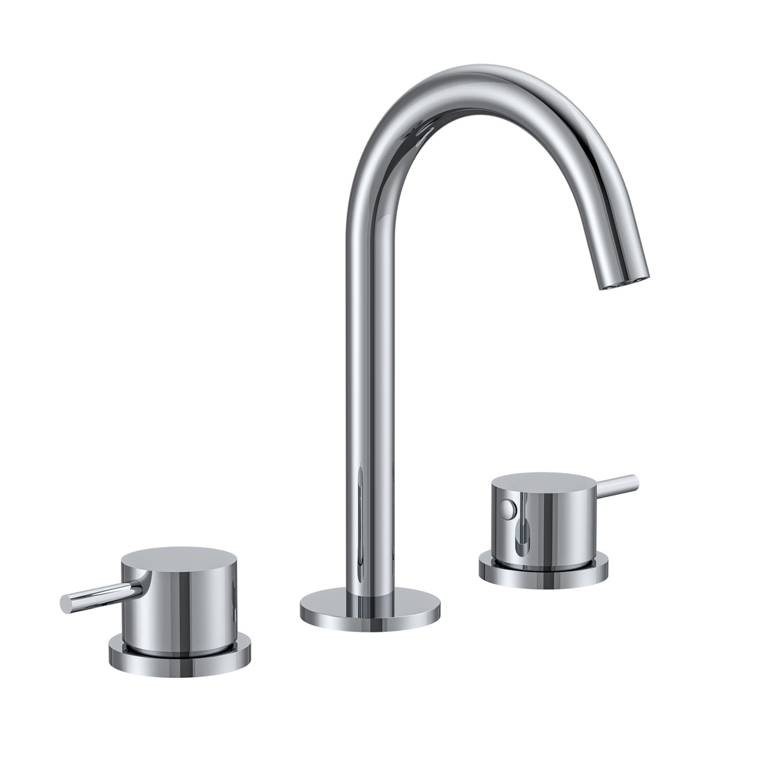 BAI 0605 Two Handles Contemporary Bathroom Faucet in Polished Chrome Finish