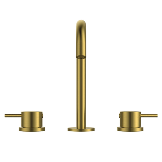 BAI 0606 Two Handles Contemporary Bathroom Faucet in Brushed Gold Finish