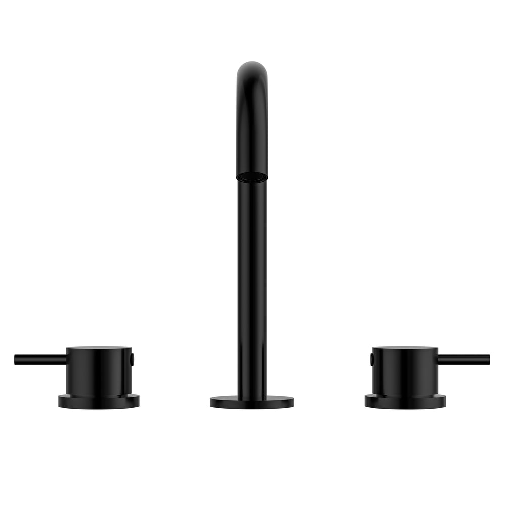 BAI 0607 Two Handles Contemporary Bathroom Faucet in Matte Black Finish