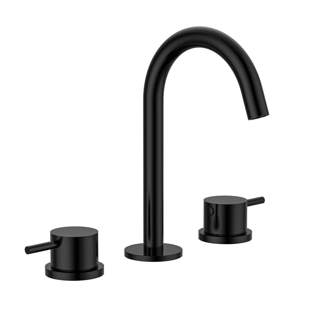 BAI 0607 Two Handles Contemporary Bathroom Faucet in Matte Black Finish