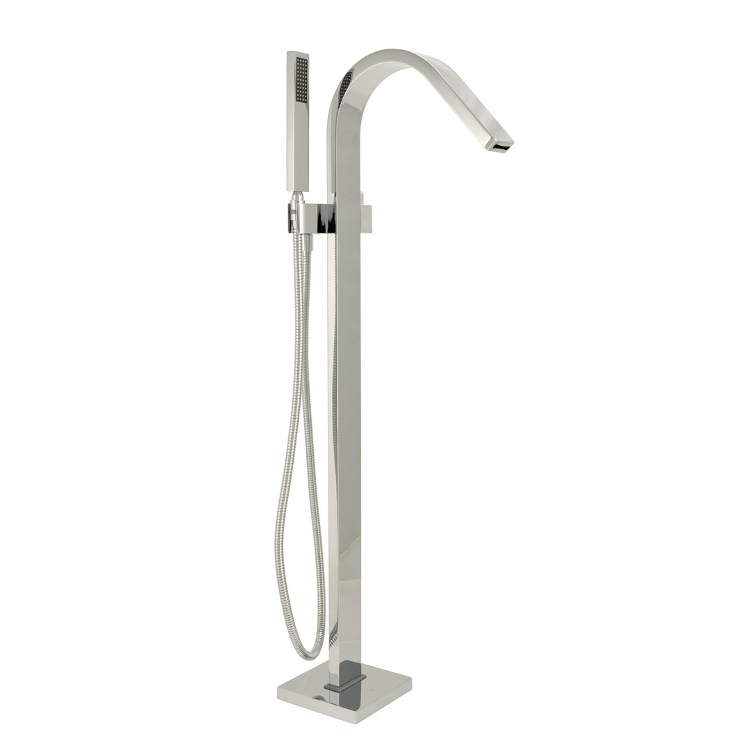 BAI 0657 Freestanding Bathtub Faucet in Brushed Nickel Finish