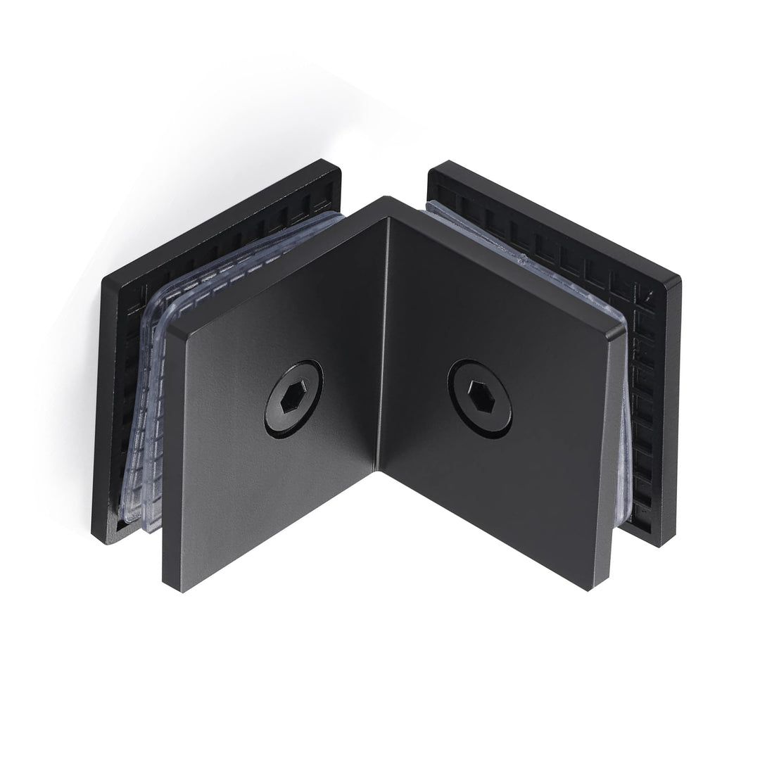 BAI 0963 Fixed Glass to Glass Shower Panel Bracket (Matte Black)