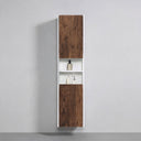 BAI Monza 16-inch Floating Bathroom Side Cabinet with Two Reversible Doors