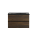 BAI Spa 32-inch Floating Bathroom Vanity with Matte Black Sink