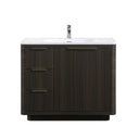 BAI Imola 40-inch Freestanding Bathroom Vanity with Gloss White Sink