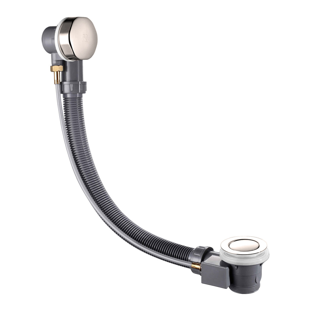 BAI 1693 Bathtub Drain Kit with Overflow in Brushed Nickel