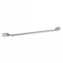 A long, slim modern wall-mounted 24-inch towel bar with a brushed nickel finish, shown against a plain white background.