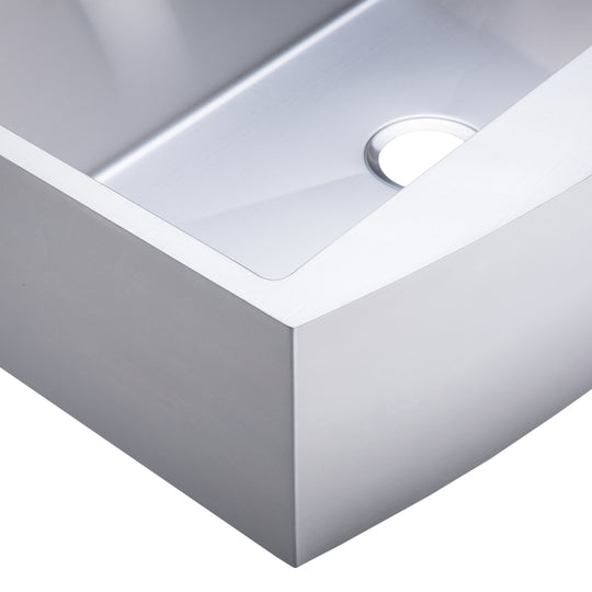 BAI 1289 Stainless Steel 16 Gauge Kitchen Sink Handmade 30-inch Farmers Single Bowl
