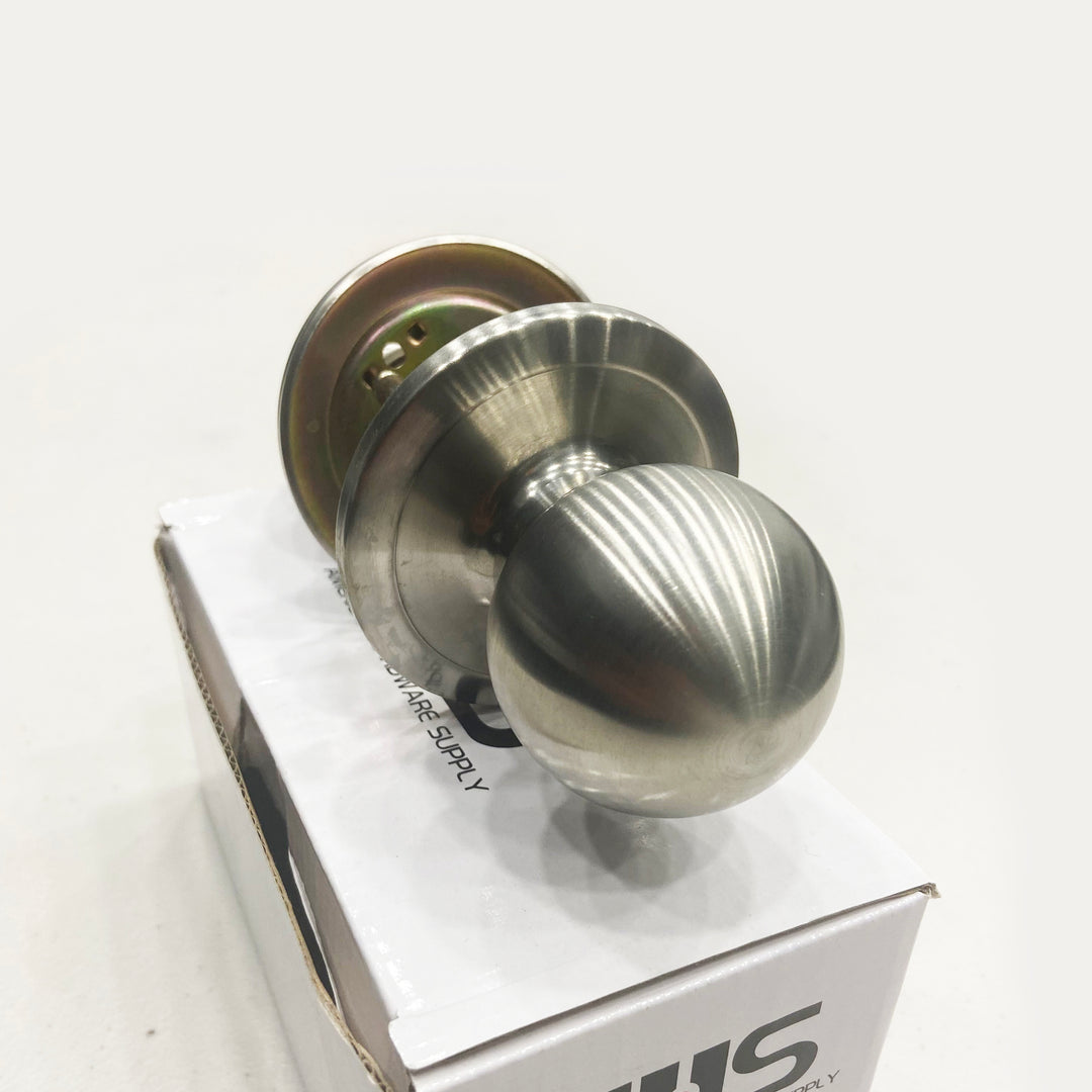 AHS Passage Door Knob Set (RDTK-02-PS Stainless Steel)