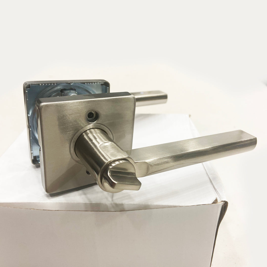 AHS Privacy Door Handle Set (SDL-0082 Satin Nickel)