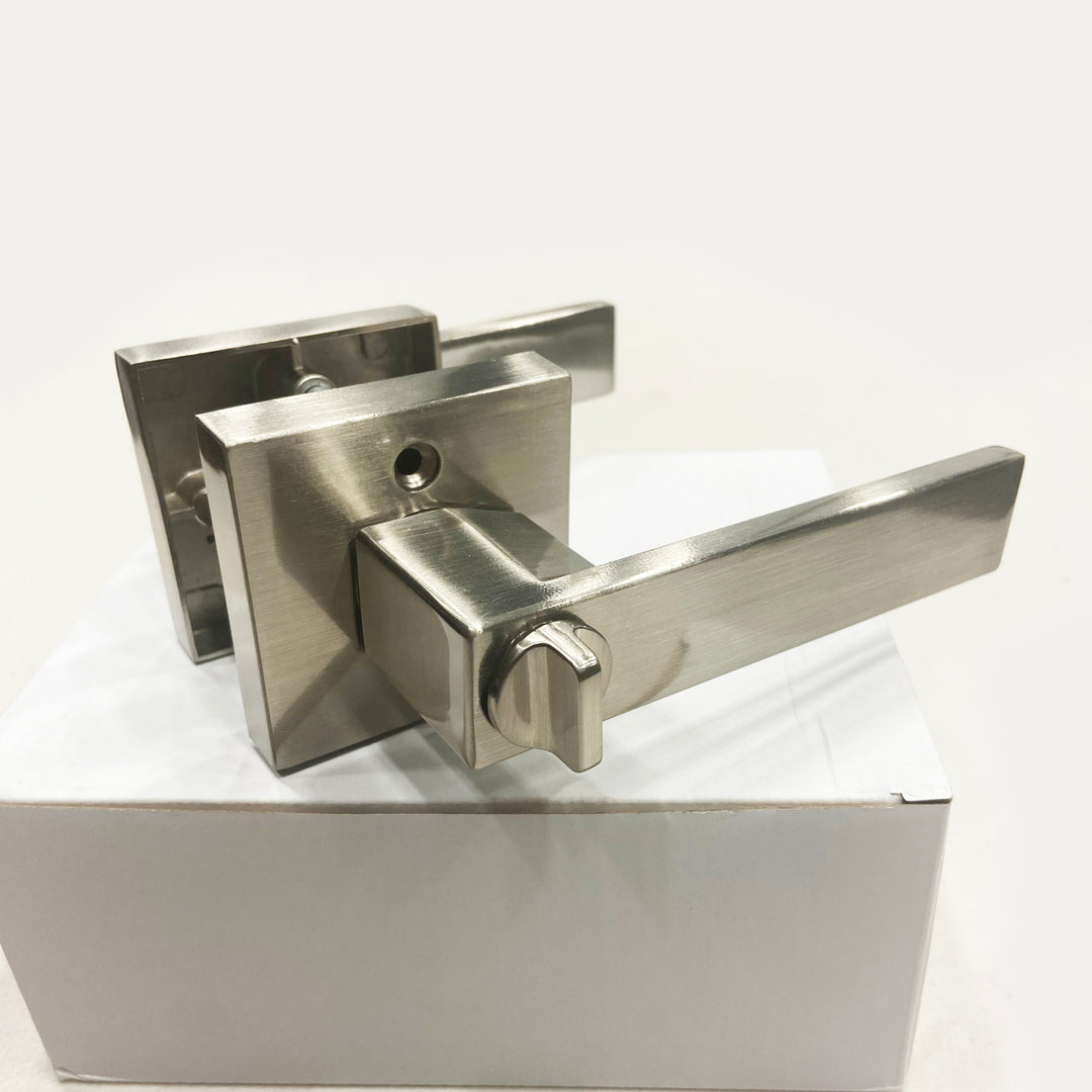 AHS Privacy Door Handle Set (SDL-2711 Satin Nickel)