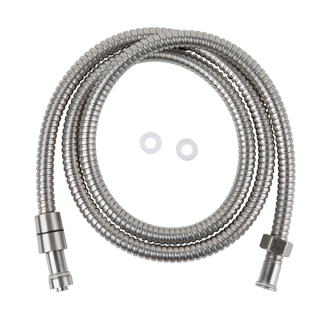 BAI 0158 Super-Flex Stainless Steel Shower Hose in Brushed Nickel Finish