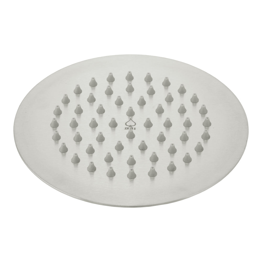 BAI 0442 Stainless Steel 6-inch Round Rainfall Shower Head in Brushed Nickel Finish
