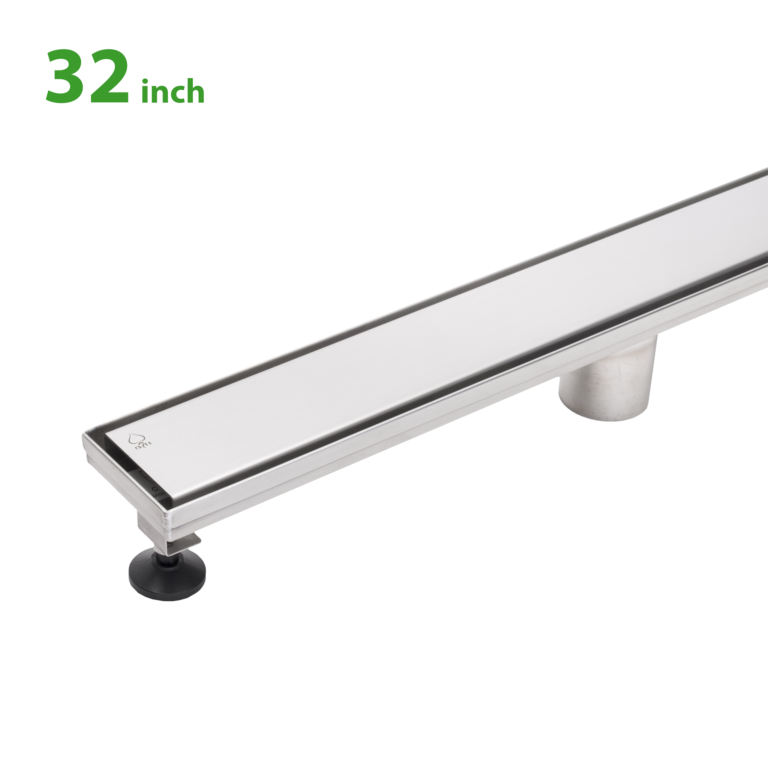 Interbath INGL32BADSNS 32'' W Linear Grid Shower Drain