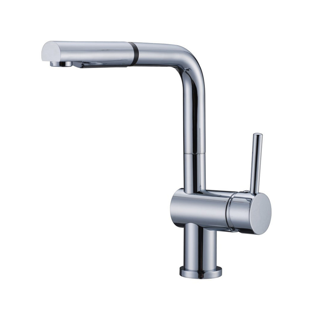 BAI 0625 Single Handle Kitchen Faucet with Pull Down System in Polished Chrome Finish