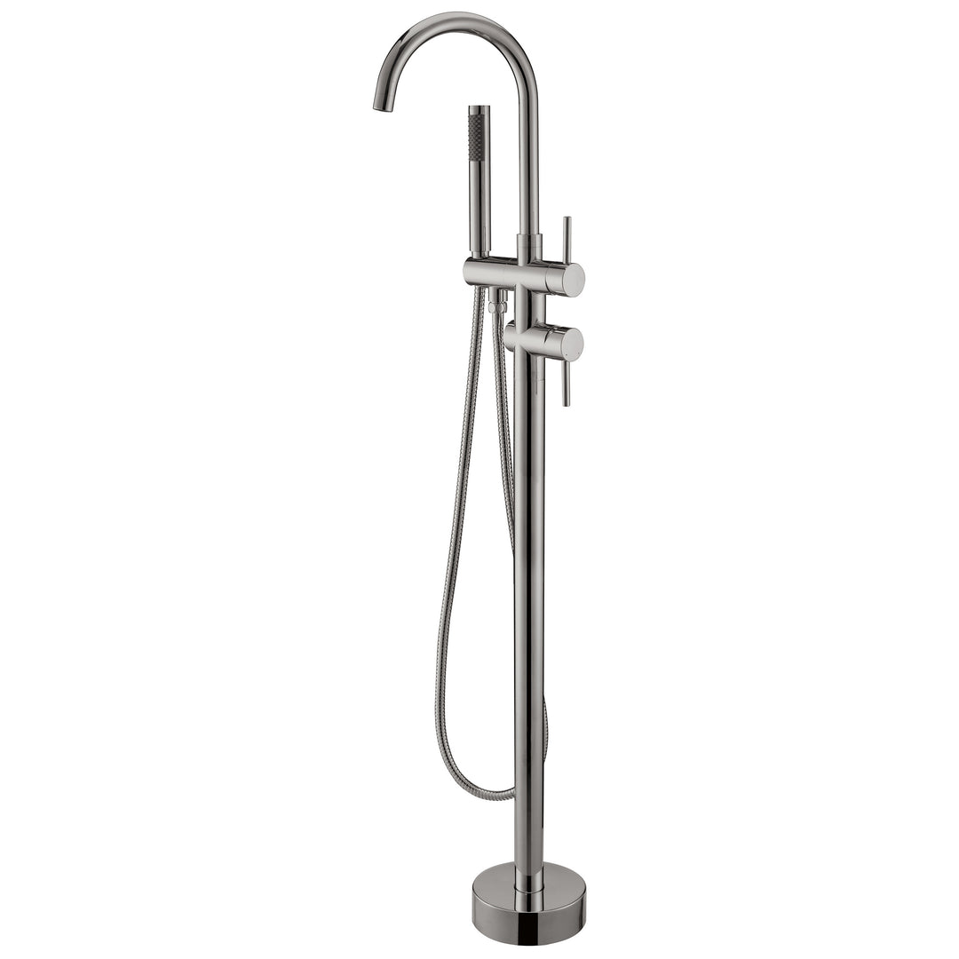 BAI 0653 Freestanding Bathtub Faucet in Brushed Nickel Finish