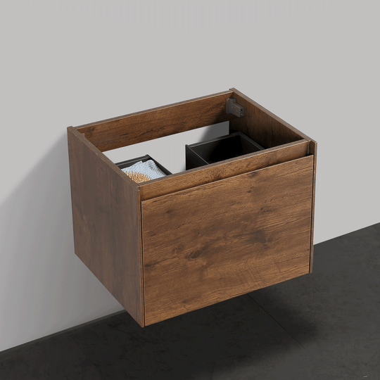 BAI 0759 Wall Hung 24-inch Bathroom Vanity in Rose Wood Finish