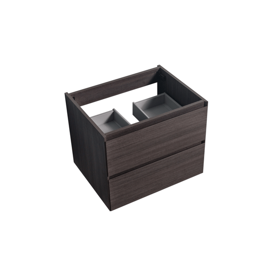 BAI 0804 Wall Hung 26-inch Bathroom Vanity in Graphite Wood Finish