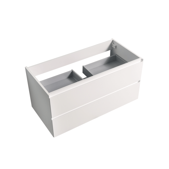 BAI 0813 Wall Hung 42-inch Bathroom Vanity in Matte White Finish