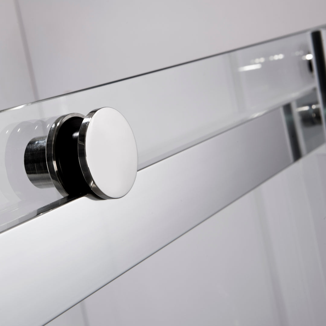 BAI 0922 Frameless 60-inch Sliding Glass Shower Enclosure