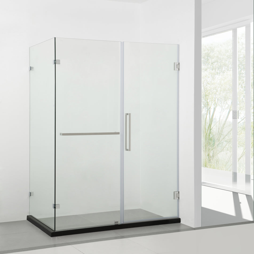 BAI 0929 Frameless 36-inch Glass Shower Enclosure Reversible Side Panel