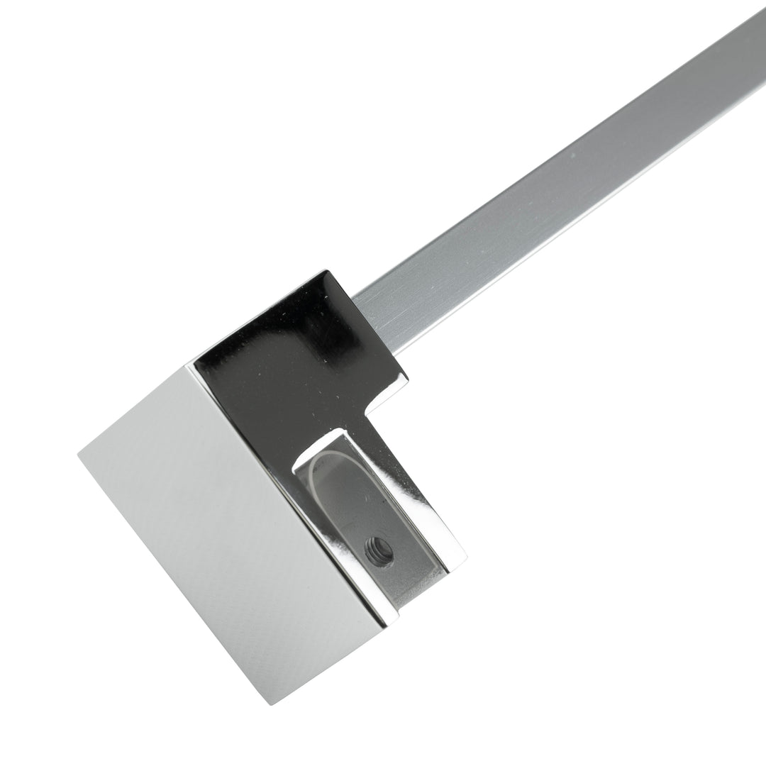 BAI 0934 Support Bar for Shower Glass Panel - 47inch (Polished Silver)