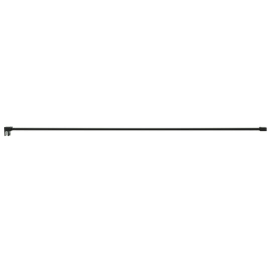 BAI 0935 Support Bar for Shower Glass Panel - 47inch (Matte Black)