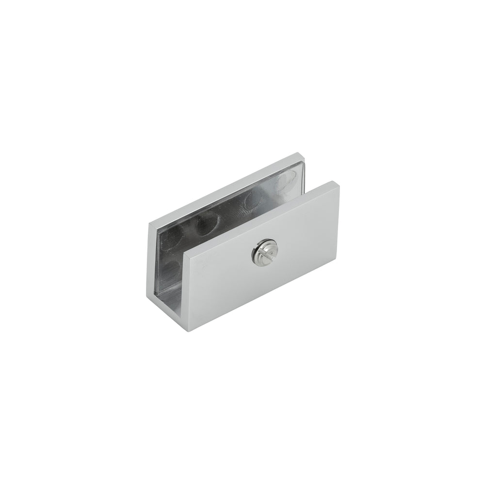 BAI 0938 Fixed Glass Shower Panel Bracket (Polished Silver)