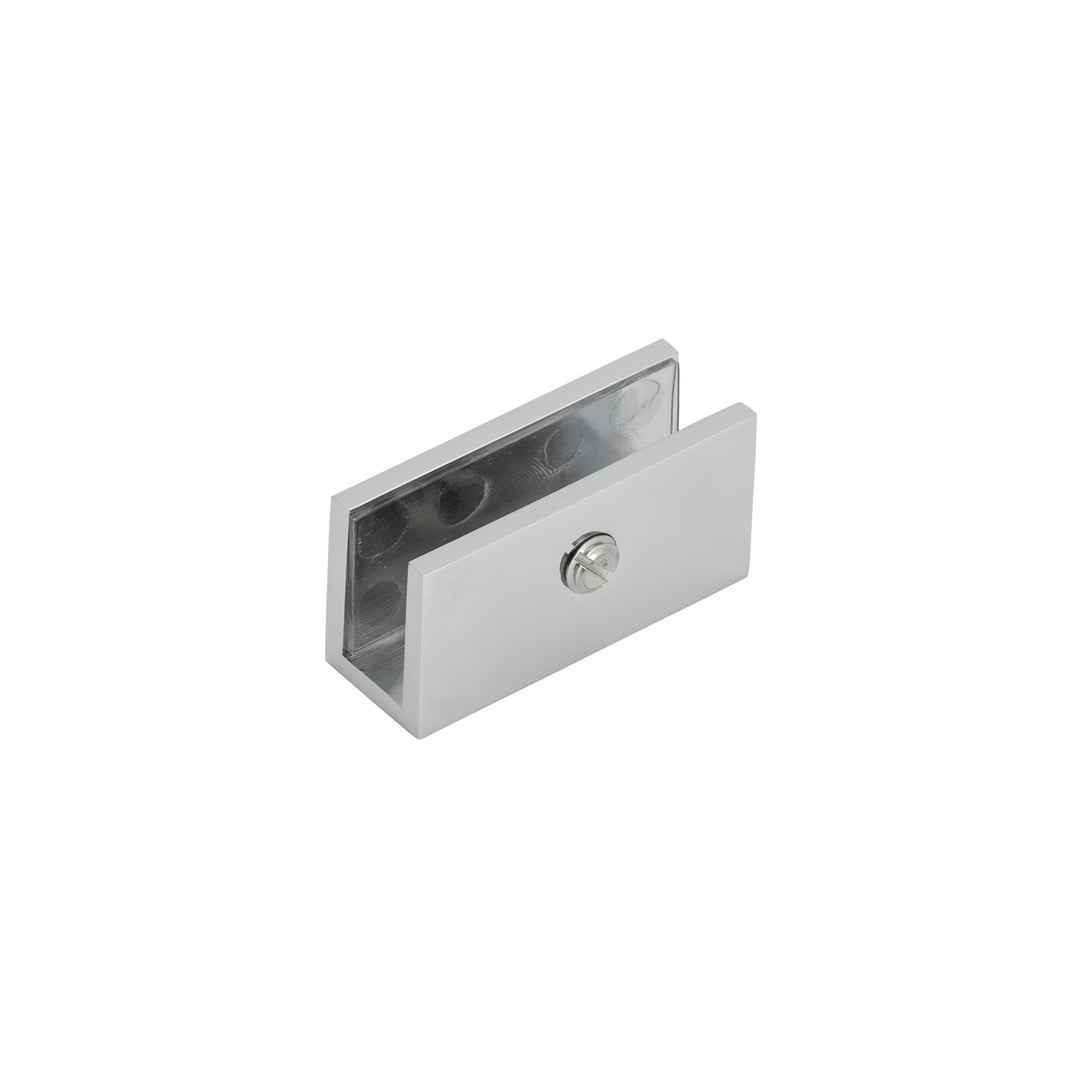 BAI 0938 Fixed Glass Shower Panel Bracket (Polished Silver)