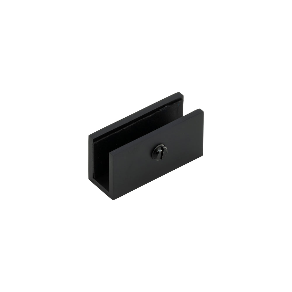 BAI 0939 Fixed Glass Shower Panel Bracket (Matte Black)