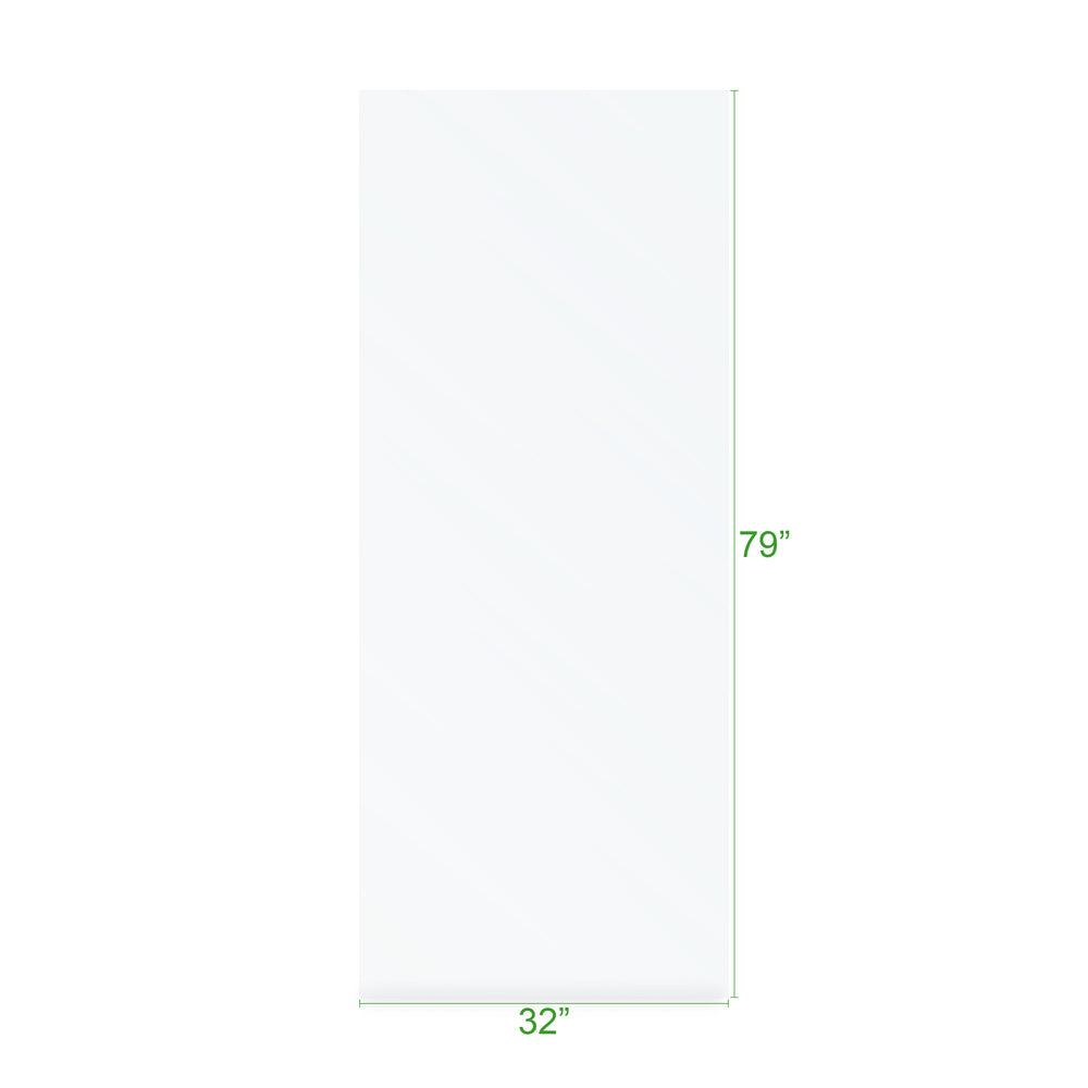 BAI 0942 Frameless 32-inch Ultra Clear Single Shower Glass Panel
