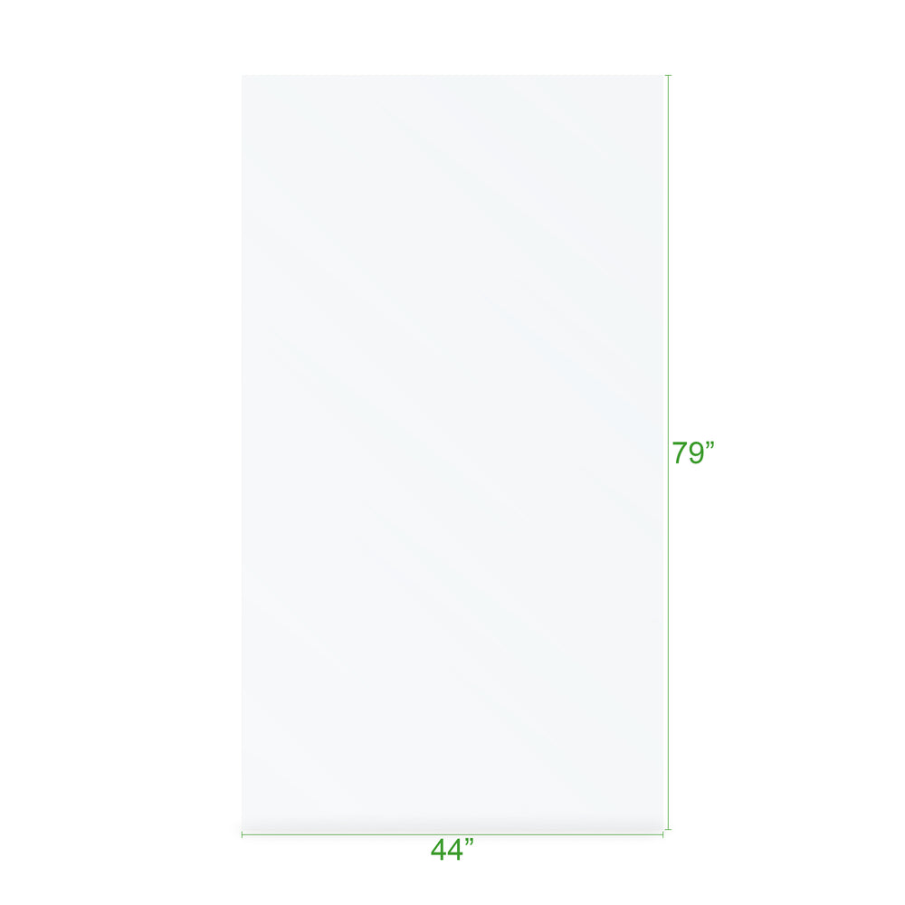 BAI 0944 Frameless 44-inch Ultra Clear Single Shower Glass Panel