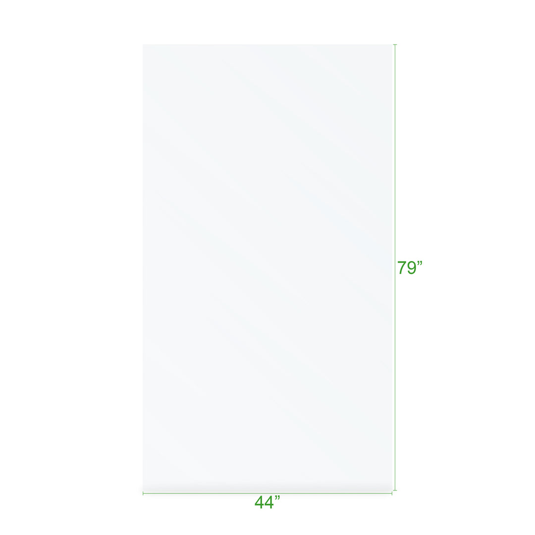 BAI 0944 Frameless 44-inch Ultra Clear Single Shower Glass Panel