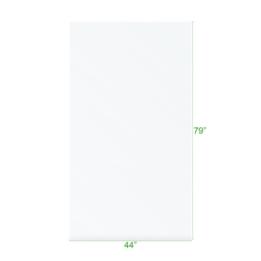 BAI 0944 Frameless 44-inch Ultra Clear Single Shower Glass Panel