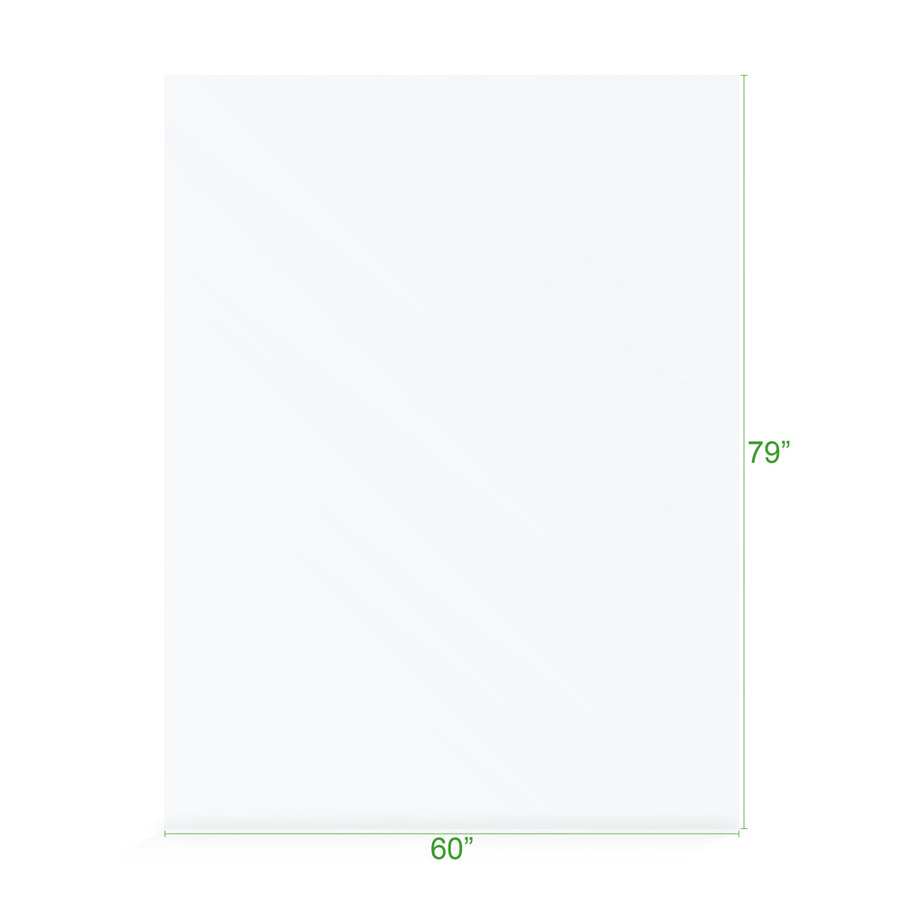 BAI 0945 Frameless 60-inch Ultra Clear Single Shower Glass Panel