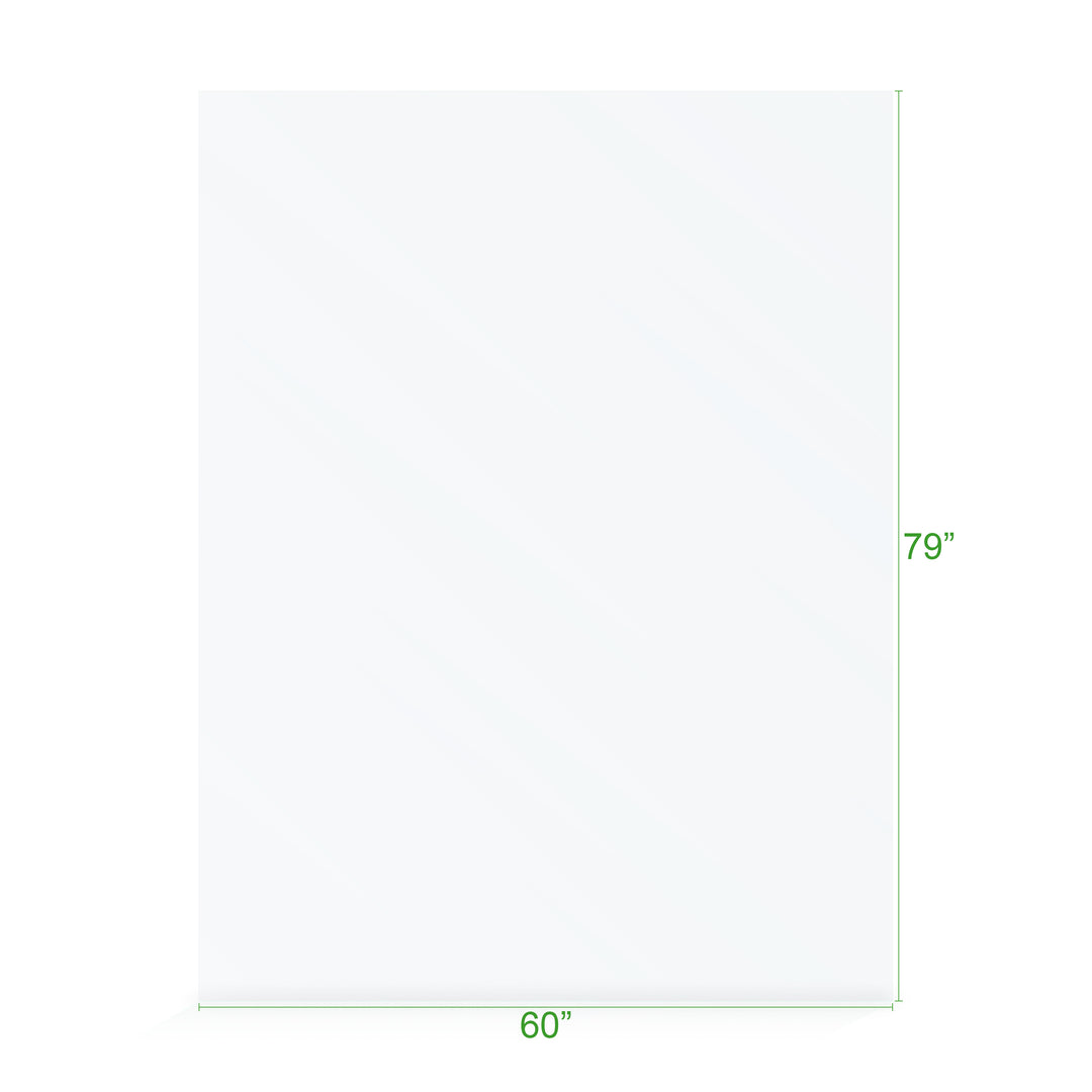 BAI 0945 Frameless 60-inch Ultra Clear Single Shower Glass Panel