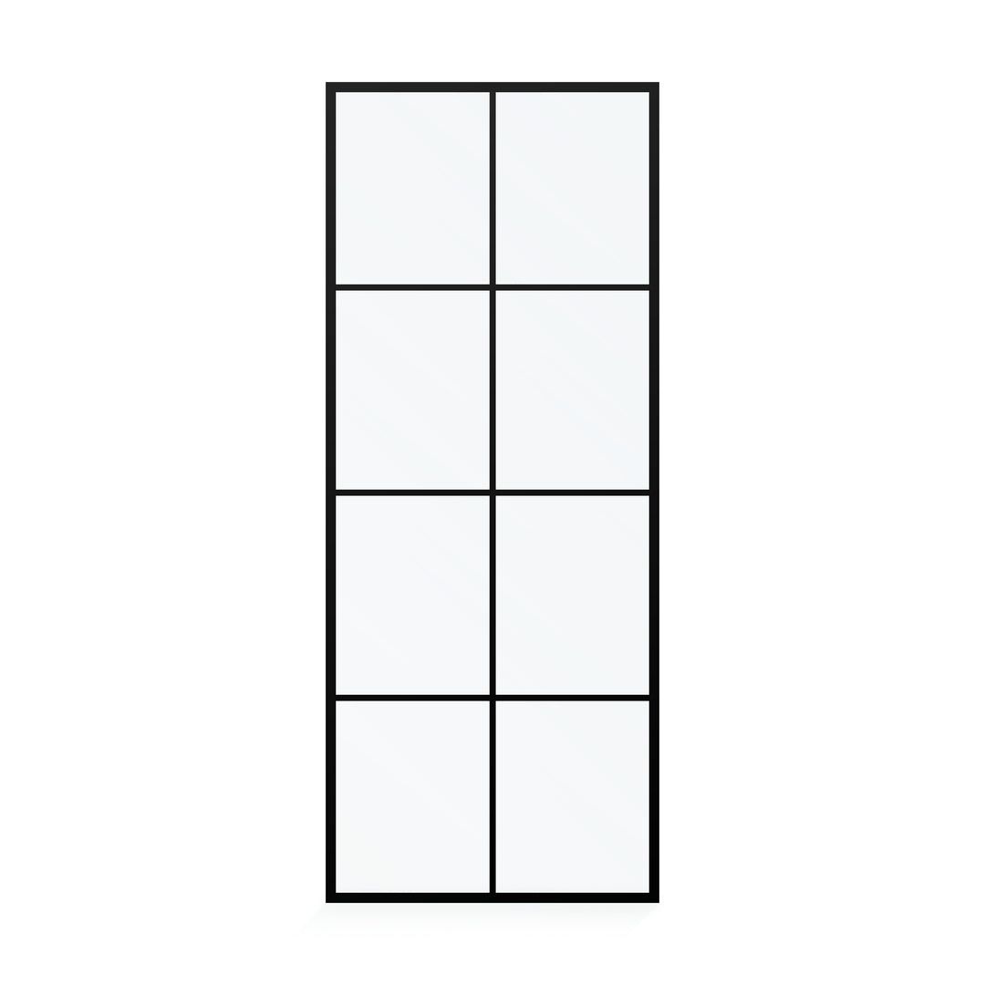 BAI 0946 Frameless 32-inch Ultra Clear Single Shower Glass Panel with Silk Printed Window-Pane