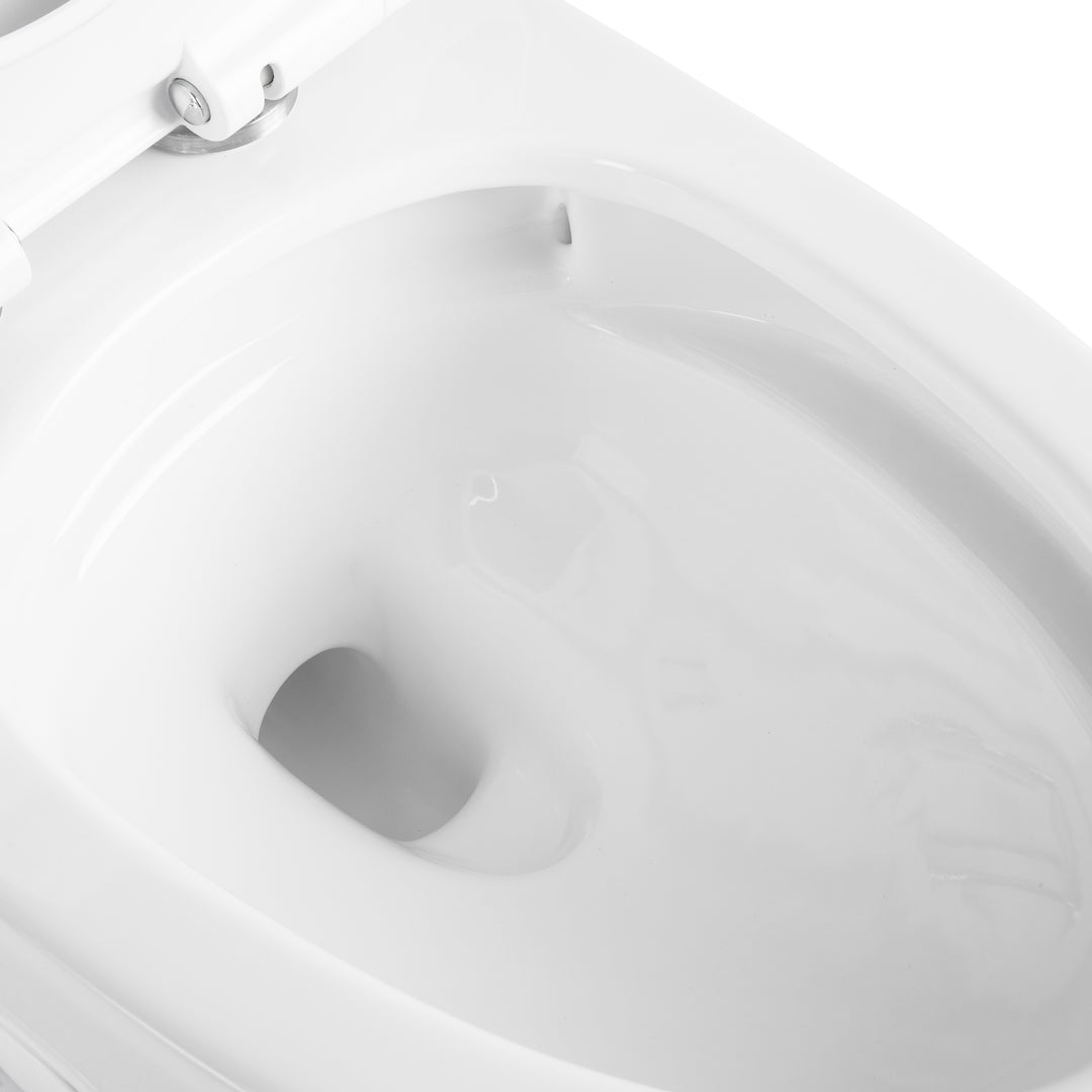 BAI 1009 Contemporary Toilet – One Piece Dual Flush with Soft-Close Seat