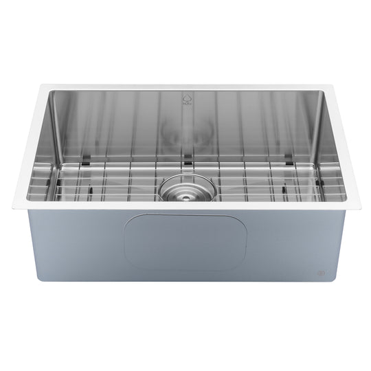 BAI 1221 Stainless Steel 16 Gauge Kitchen Sink Handmade 27-inch Undermount Single Bowl