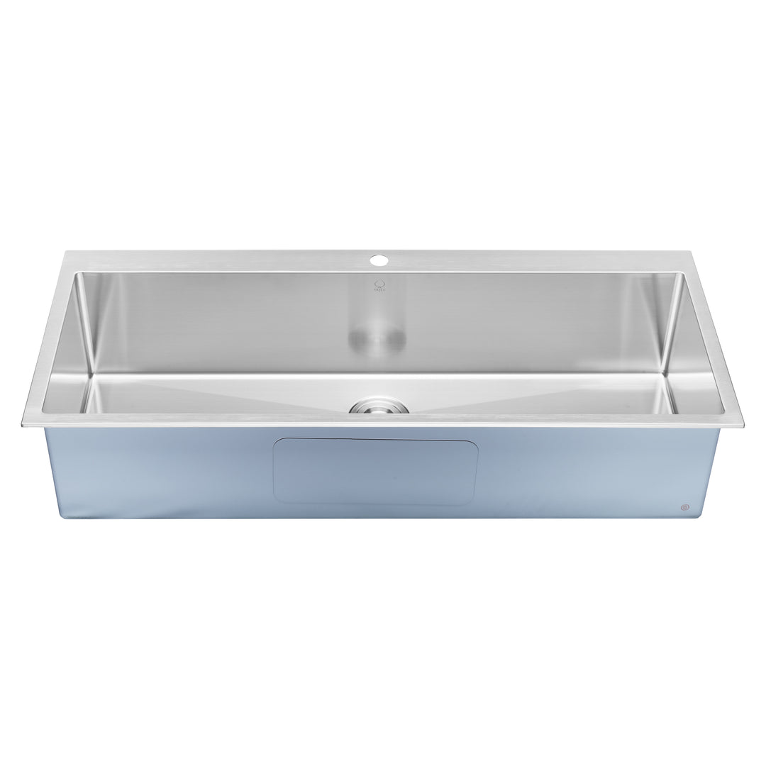 BAI 1223 Stainless Steel 16 Gauge Kitchen Sink Handmade 48-inch Top Mount Single Bowl