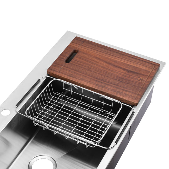 BAI 1223 Stainless Steel 16 Gauge Kitchen Sink Handmade 48-inch Top Mount Single Bowl