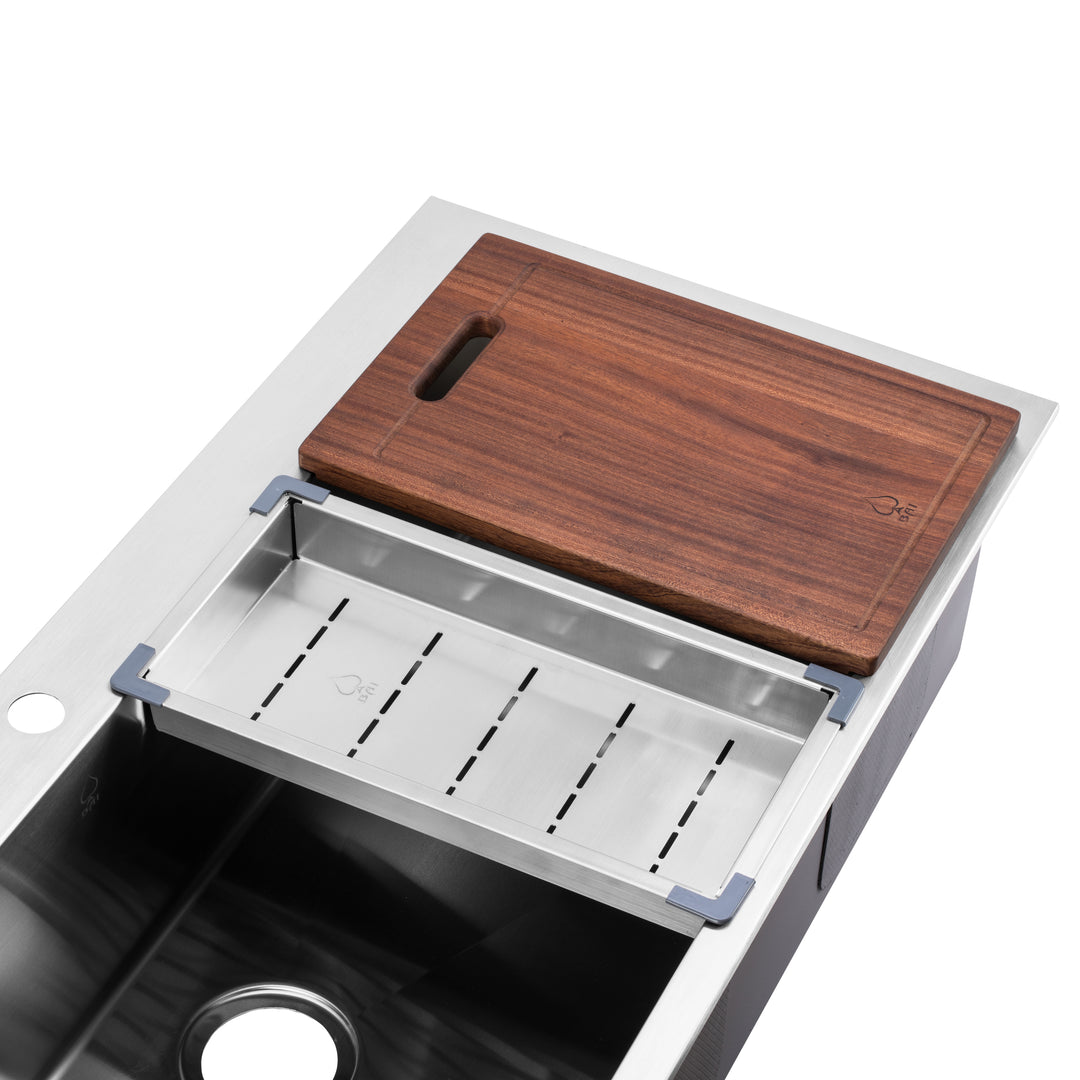 BAI 1223 Stainless Steel 16 Gauge Kitchen Sink Handmade 48-inch Top Mount Single Bowl